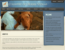 Tablet Screenshot of countryoforiginvizslas.com